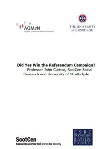 Did Yes Win the Referendum Campaign?